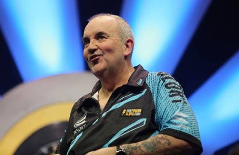 20 04 2019 xcex Frankfurt am Main Fraportarena GUDE Darts Open Frankfurt 2019 World Champion Phil The Power Taylor emspor DFL regulations prohibit any use of photographs as image sequences and or quasi video