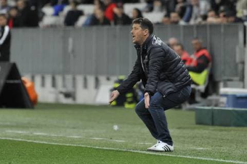 Fabien Marcadal (entraineur du SM Caen) FOOTBALL : OGC Nice vs SM Caen - Ligue 1 conforama - Monaco - 20 04 2019 NorbertScanella Panoramic 