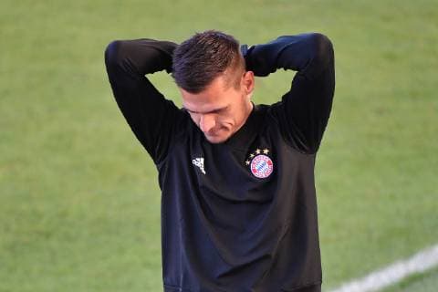 Thomas WOEHRLE coach FCB disappointment frustration disappointed frustrated knocked down single frame cut single motif half figure half figure FC Bayern Munich FC Barcelona Football Champions League of Women semi-final 21 04 2019 FC BAYERN CAMPUS DFL REGULATIONS PROHIBIT ANY USE OF PHOTOGRAPHS AS IMAGE SEQUENCES AND OR QUASI VIDEO