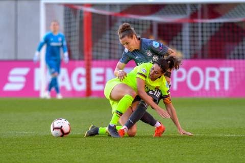 Football UEFA Womens Champions League 21 04 2019 FC Bayern Muenchen FC Barcelona Football UEFA Womens Champions League 21 04 2019 FC Bayern Muenchen FC Barcelona in Muenchen FCB Campus Bayern Germany Simone Laudehr 21 FC Bayern Women DFL REGULATIONS PROHIBIT ANY USE OF PHOTOGRAPHS AS IMAGE SEQUENCES AND OR QUASI VIDEO