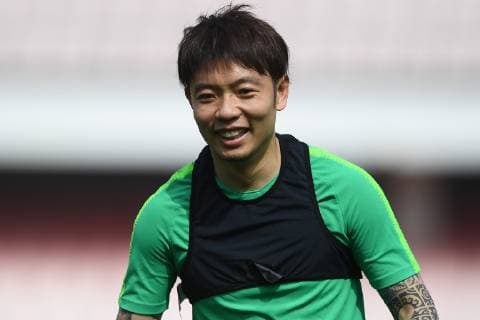 Players of China s Beijing Sinobo Guoan take part in a training session before the group G match against Thailand s Buriram United during the 2019 AFC Champions League in Beijing, China, 23 April 2019. Beijing Sinobo Guoan gears up for 2019 AFC group G match 20190423_803655