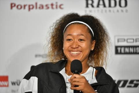Naomi Osaka JPN in press conference Interview Tennis Womens Porsche Cup Porsche Tennis Grand Prix GP Stuttgart 2019 Porsche Arena 23 04 2019 Porsche Tennis Grand Prix Stuttgart 2018