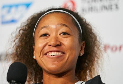 Naomi OSAKA, JPN smile at the press conference PK Pressekonferenz at the Tennis Grand Prix Porsche Ladies WTA Tennis Damen in Stuttgart , April 23, 2019. Photographer: Peter Schatz