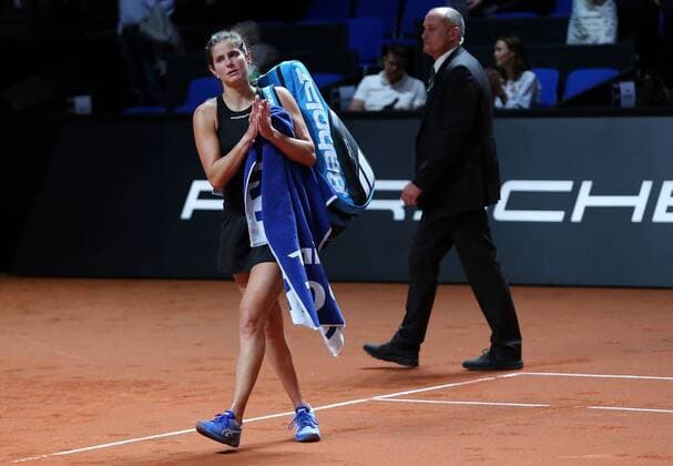 BAU 24 04 2019 Stuttgart Tennis Porsche Tennis Grand Prix Julia Görges GER disappointed