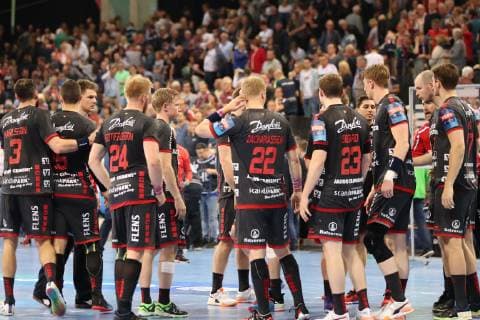 SG Flensburg Handewitt vs. Telekom Veszprem HC Handball EHF Champions League Quarter-finals 24 04 19 Disappointment at SG Flensburg Handewitt xmmkx