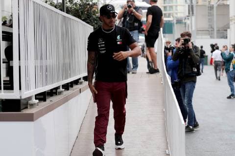 Photo4 LaPresse 25 04 2019 Baku, Azerbaijan Grand Prix Formula One Azerbaijan 2019 In the pic: Lewis Hamilton (GBR) Mercedes AMG F1 W10  Copyright: xPhoto4 LaPressex