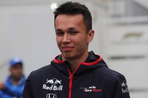 Photo4 LaPresse 25 04 2019 Baku, Azerbaijan Grand Prix Formula One Azerbaijan 2019 In the pic: Alexander Albon (THA) Scuderia Toro Rosso STR14  Copyright: xPhoto4 LaPressex