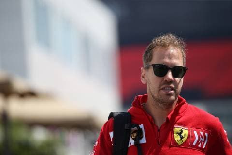 Photo4 LaPresse 26 04 2019 Baku, Azerbaijan Grand Prix Formula One Azerbaijan 2019 In the pic: Sebastian Vettel (GER) Scuderia Ferrari SF90  Copyright: xPhoto4 LaPressex