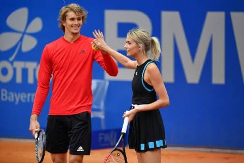 Press date Promidoppel Lena Gercke Alexander Zverev Tennis BMW Open 2019 on 26 04 2019 in Munich