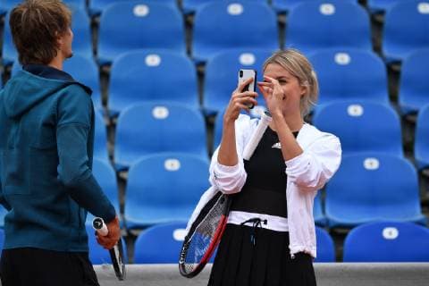 Press date Promidoppel Lena Gercke Alexander Zverev Tennis BMW Open 2019 on 26 04 2019 in Munich