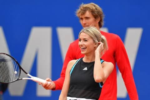 Press date Promidoppel Lena Gercke Alexander Zverev Tennis BMW Open 2019 on 26 04 2019 in Munich