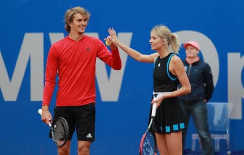 Promidoppel Lena Gercke Alexander Zverev Tennis BMW Open 2019 26 04 2019