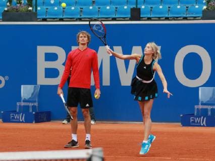 Promidoppel Lena Gercke Alexander Zverev Tennis BMW Open 2019 26 04 2019