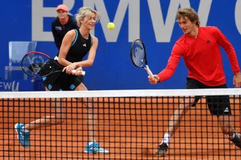 Press date Promidoppel Lena Gercke Alexander Zverev Tennis BMW Open 2019 on 26 04 2019 in Munich