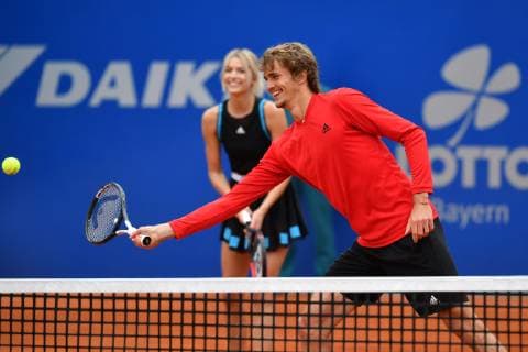Press date Promidoppel Lena Gercke Alexander Zverev Tennis BMW Open 2019 on 26 04 2019 in Munich
