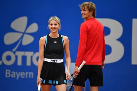 Press date Promidoppel Lena Gercke Alexander Zverev Tennis BMW Open 2019 on 26 04 2019 in Munich