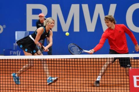 Press date Promidoppel Lena Gercke Alexander Zverev Tennis BMW Open 2019 on 26 04 2019 in Munich