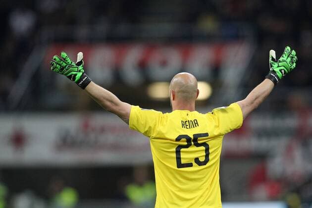 Pepe Reina of Ac Milan Milano 24-4-2019 Stadio Giuseppe Meazza Football Italy Cup 2018 2019 AC Milan - SS Lazio semi final second leg Photo Luca Pagliaricci Insidefoto lucaxpagliaricci