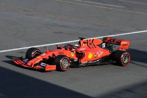 Photo4 LaPresse 26 04 2019 Baku, Azerbaijan Grand Prix Formula One Azerbaijan 2019 In the pic: Sebastian Vettel (GER) Scuderia Ferrari SF90  Copyright: xPhoto4 LaPressex