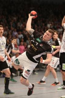 Handball 2 Handball Bundesliga 2018 2019 Handball Sportverein Hamburg vs TV Emsdetten Dominik Vogt Handball Sportverein Hamburg successful goalscoring Sporthalle Hamburg Hamburg Hamburg