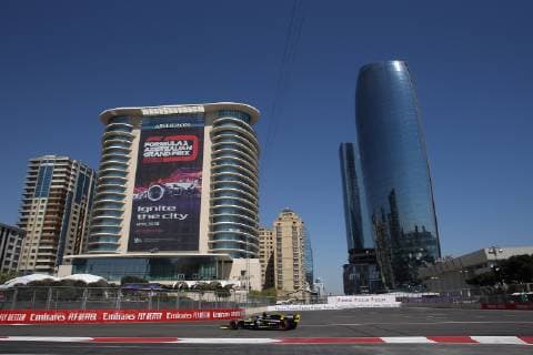 Photo4 LaPresse 27 04 2019 Baku, Azerbaijan Grand Prix Formula One Azerbaijan 2019 In the pic: Daniel Ricciardo (AUS) Renault Sport F1 Team RS19  Copyright: xPhoto4 LaPressex