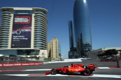 Photo4 LaPresse 27 04 2019 Baku, Azerbaijan Grand Prix Formula One Azerbaijan 2019 In the pic: Sebastian Vettel (GER) Scuderia Ferrari SF90  Copyright: xPhoto4 LaPressex