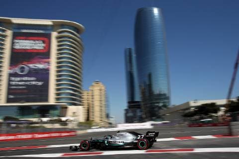 Photo4 LaPresse 27 04 2019 Baku, Azerbaijan Grand Prix Formula One Azerbaijan 2019 In the pic: Valtteri Bottas (FIN) Mercedes AMG F1 W10  Copyright: xPhoto4 LaPressex