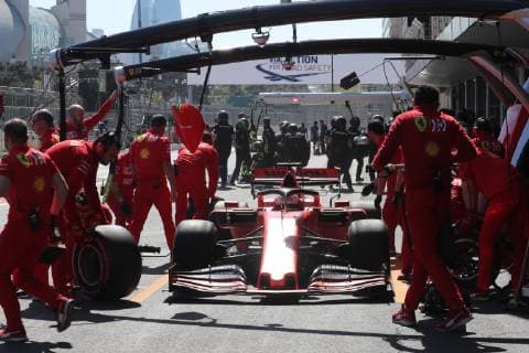 Photo4 LaPresse 27 04 2019 Baku, Azerbaijan Grand Prix Formula One Azerbaijan 2019 In the pic: Sebastian Vettel (GER) Scuderia Ferrari SF90  Copyright: xPhoto4 LaPressex