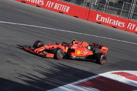 Photo4 LaPresse 27 04 2019 Baku, Azerbaijan Grand Prix Formula One Azerbaijan 2019 In the pic: Charles Leclerc (MON) Scuderia Ferrari SF90  Copyright: xPhoto4 LaPressex