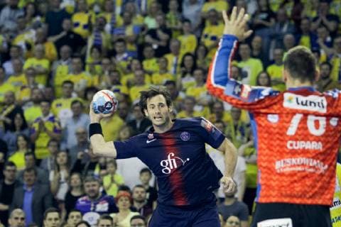 Kielce, 27.04.2019 PILKA RECZNA MEZCZYZN LIGA MISTRZOW MECZ PGE VIVE KIELCE - PARIS SAINT GERMAIN HANDBALL MAN , CHAMPIONS LEAUGUE , PGE VIVE KIELCE - PARIS SAINT GERMAIN NZ uwe gensheimer FOT. Pawel Janczyk 400mm.pl NEWSPIX.PL --- Newspix.pl  190427JAN101