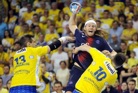 2019.04.27 Kielce Pilka reczna EHF Liga Mistrzow Sezon 2018 2019 PGE VIVE Kielce - PSG Handball N z Mikkel Hansen Foto Norbert Barczyk PressFocus 2019.04.27 Kielce Handball EHF Men s Champions League PGE VIVE Kielce - Paris Saint Germain Handball Mikkel Hansen Credit: Norbert Barczyk PressFocus NEWSPIX.PL --- Newspix.pl  20190427NB0078