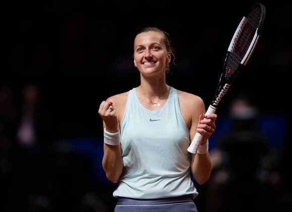 Sport Themen der Woche KW17 Sport Bilder des Tages April 27, 2019 - Stuttgart, GERMANY - Petra Kvitova of the Czech Republic in action during her semi-final match at the 2019 Porsche Tennis Grand Prix WTA Tennis Damen Premier tennis tournament 2019, Tennis, Stuttgart, Porsche Tennis Grand Prix, Germany, Apr 27 - ZUMAa181 20190427_zaa_a181_065 Copyright: xAFP7x