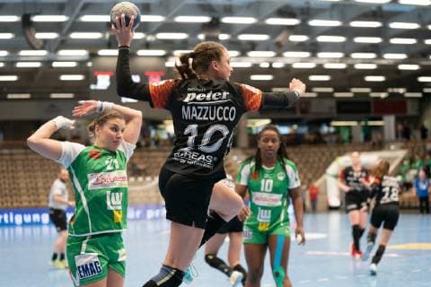10 Alexandra Mazzucco Thüringer HC Frisch Auf Göppingen vs. Thüringer HC Handball Women 1 Bundesliga 27 04 2019 Frisch Auf Göppingen vs. Thüringer HC Handball Women 1 Bundesliga 27 04 2019 Göppingen Copyright: xEIBNER Michael_Schmidtx EP_MST