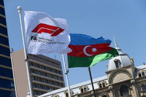 Photo4 LaPresse 28 04 2019 Baku, Azerbaijan Grand Prix Formula One Azerbaijan 2019 In the pic: Flags  Copyright: xPhoto4 LaPressex