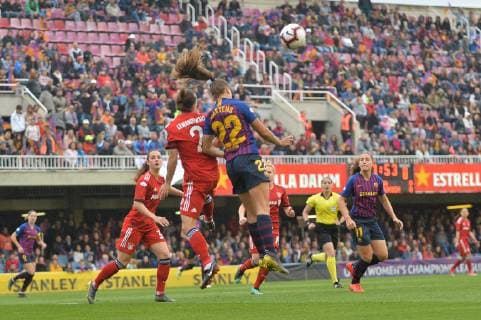 Gina Lewandowski FC Bayern Munich vs. Martens Lieke FC Barcelona Barcelona Spain 28 04 2019 Football Womens Football FC Barcelona FC Bayern Munich xklx