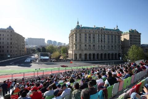 Photo4 LaPresse 28 04 2019 Baku, Azerbaijan Grand Prix Formula One Azerbaijan 2019 In the pic: Sebastian Vettel (GER) Scuderia Ferrari SF90  Copyright: xPhoto4 LaPressex