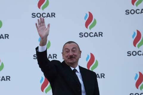 Photo4 LaPresse 28 04 2019 Baku, Azerbaijan Grand Prix Formula One Azerbaijan 2019 In the pic: Ilham Aliyev (AZ) President of Azerbaijan  Copyright: xPhoto4 LaPressex