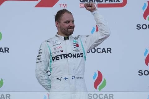 Formel 1, GP Aserbaidschan, Sieger Valtteri Bottas Photo4 LaPresse 28 04 2019 Baku, Azerbaijan Grand Prix Formula One Azerbaijan 2019 In the pic: Valtteri Bottas (FIN) Mercedes AMG F1 W10  Copyright: xPhoto4 LaPressex