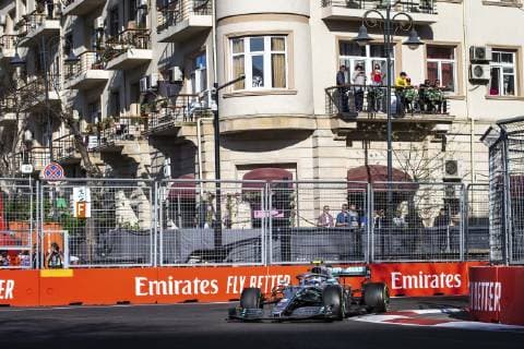 Motorsports: FIA Formula One World Championship WM Weltmeisterschaft 2019, Grand Prix of Azerbaijan, 77 Valtteri Bottas (FIN, Mercedes AMG Petronas Motorsport), Baku Azerbaijan