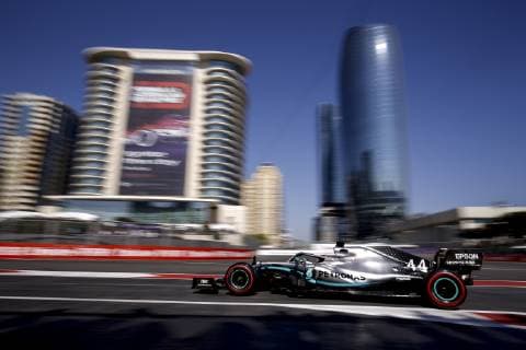 Motorsports: FIA Formula One World Championship WM Weltmeisterschaft 2019, Grand Prix of Azerbaijan, 44 Lewis Hamilton (GBR, Mercedes AMG Petronas Motorsport), Baku Azerbaijan