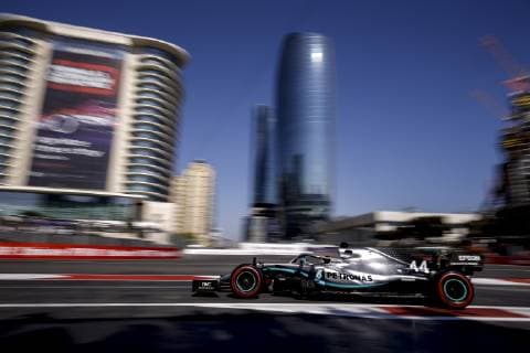 Motorsports: FIA Formula One World Championship WM Weltmeisterschaft 2019, Grand Prix of Azerbaijan, 44 Lewis Hamilton (GBR, Mercedes AMG Petronas Motorsport), Baku Azerbaijan
