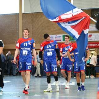 Disappointed Balinger players after defeat in Huettenberg from left Tim Nothdurft Diogo Oliveira Lukas Saueressig TV Huettenberg vs HBW Balingen Weilstetten Handball 2 Bundesliga 28 04 2019 TV Huettenberg vs HBW Balingen Weilstetten Handball 2 Bundesliga 28 04 2019 Huettenberg Copyright: xWeissx Eibner-Pressefotox EP_rws
