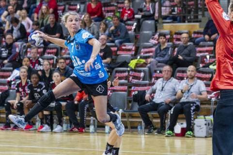Handball Bundesliga TSV Bayer 04 Leverkusen vs Buxtehuder SV 24 25 Impressions of Handball Bundesliga TSV Bayer 04 Leverkusen vs Buxtehuder SV 24 25 at 28 4 2019 in Leverkusen Ostermann Arena Germany xrkx