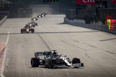 Motorsports: FIA Formula One World Championship WM Weltmeisterschaft 2019, Grand Prix of Azerbaijan, 44 Lewis Hamilton (GBR, Mercedes AMG Petronas Motorsport), Baku Azerbaijan