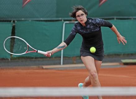Tennis WTO WIESBADEN TENNIS OPEN 29 04 2019 Julie Gervais FRA wins against Mina Hodzic GER and qualifies for the main field Frank Heinen rscp photo net