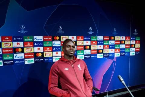 Liverpool s Sadio Mane reacts during a press conference PK Pressekonferenz at the Camp Nou stadium in Barcelona, Catalonia, north eastern Spain, 30 April 2019. Liverpool will face FC Barcelona Barca on a UEFA Champions League s semifinals first leg match at the Camp Nou stadium on the upcoming 01 May. Liverpool presser !ACHTUNG: NUR REDAKTIONELLE NUTZUNG!  Copyright: xAlejandroxGarcíax GRAF1221 20190430-636922542010248395