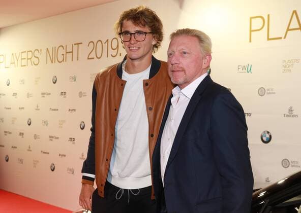 Boris Becker and Alexander Zverev Tennis BMW Open 2019 Players Night 30 04 2019