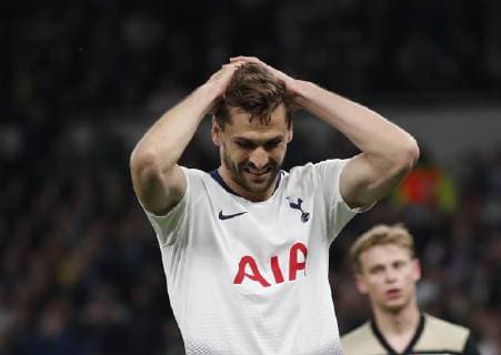 Fernando Llorente of Tottenham during the UEFA Champions League match at the Tottenham Hotspur Stadium, London. Picture date: 30th April 2019. Picture credit should read: David Klein Sportimage EDITORIAL USE ONLY. No use with unauthorised audio, video, data, fixture lists, club league logos or live services. Online in-match use limited to 120 images, no video emulation. No use in betting, games or single club league player publications. SPI-0063-0105