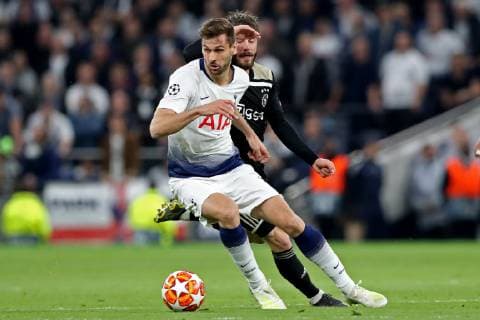 April 30, 2019 - London, England, United Kingdom - Tottenham forward Fernando Llorente in action during the UEFA Champions League match between Tottenham Hotspur and Ajax Amsterdam at White Hart Lane, London on Tuesday 30th April 2019. Tottenham Hotspur v Ajax - UEFA Champions League Semi Final: First Leg  - ZUMAn230 20190430_zaa_n230_408 Copyright: xMixNewsx