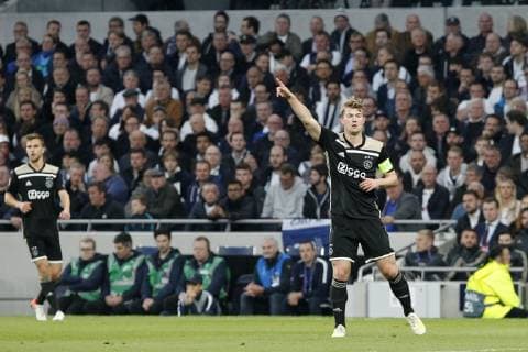 Matthijs de Ligt of Ajax during the UEFA Champions League Semi Final match between Tottenham Hotspur and Ajax at Tottenham Hotspur Stadium, London, England on 30 April 2019. Copyright: xCarltonxMyriex 23880028